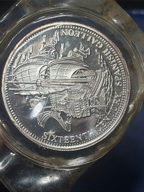 SIXTEEN 16TH CENTURY SPANISH GALLEON RARE .999 ONE 1 OZ SILVER ROUND COIN MEDAL